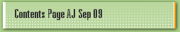 Contents Page AJ Sep 09