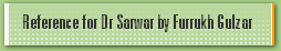 Reference for Dr Sarwar by Furrukh Gulzar